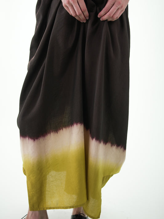 NOUS antwerp LORE KAFTAN sunset chocolate