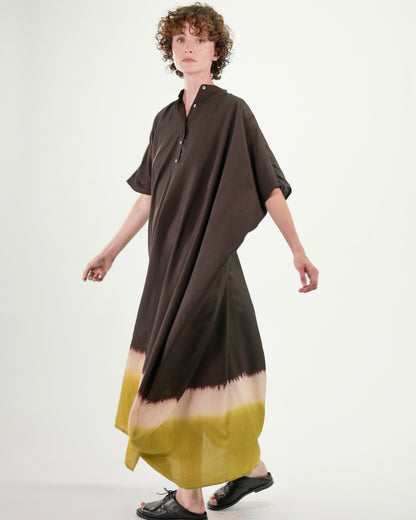NOUS antwerp LORE KAFTAN sunset chocolate