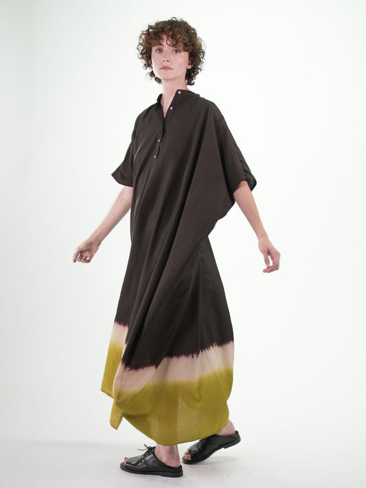 NOUS antwerp LORE KAFTAN sunset chocolate