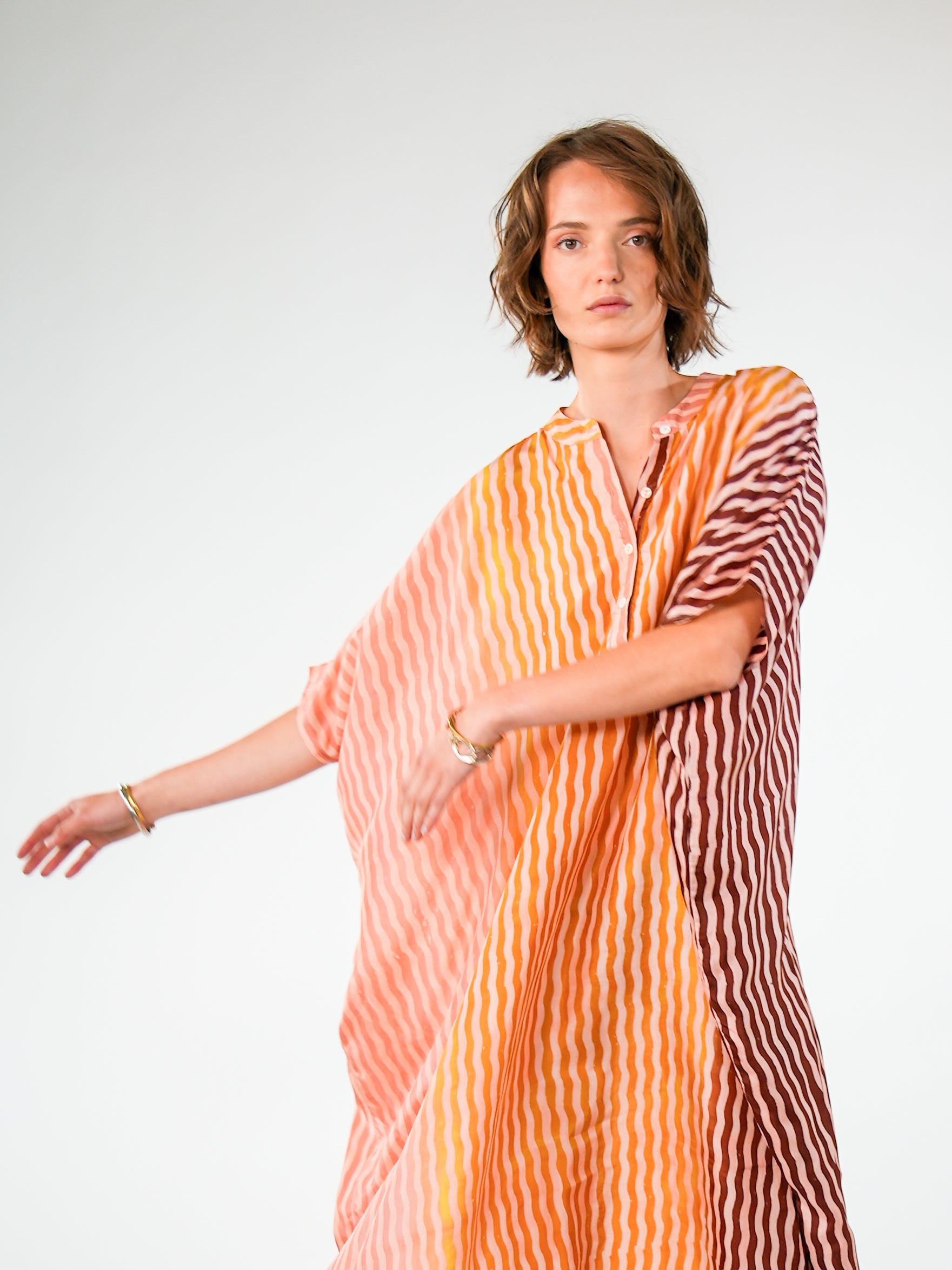 NOUS antwerp LORE KAFTAN river pink