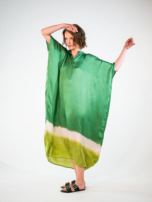 NOUS antwerp LORE sunset KAFTAN sunset green