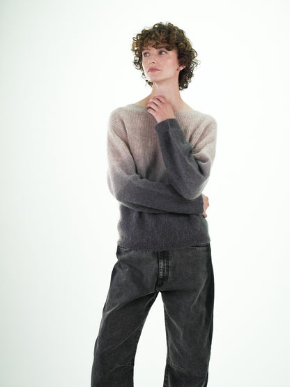 NOUS antwerp LOUISA KNITWEAR ombre carbon