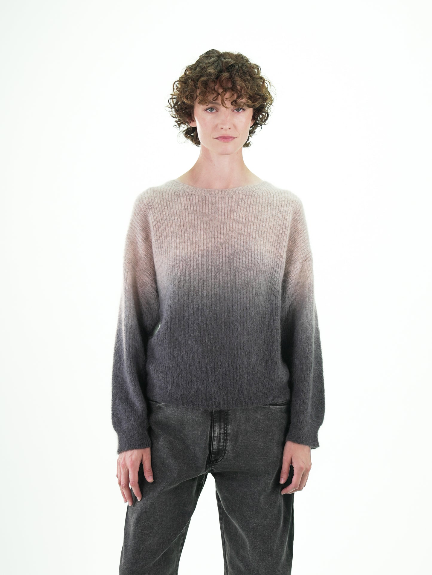 NOUS antwerp LOUISA KNITWEAR ombre carbon
