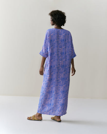 NOUS antwerp LUCIA DRESS maze santorini
