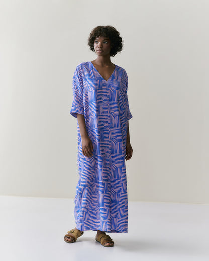 NOUS antwerp LUCIA DRESS maze santorini