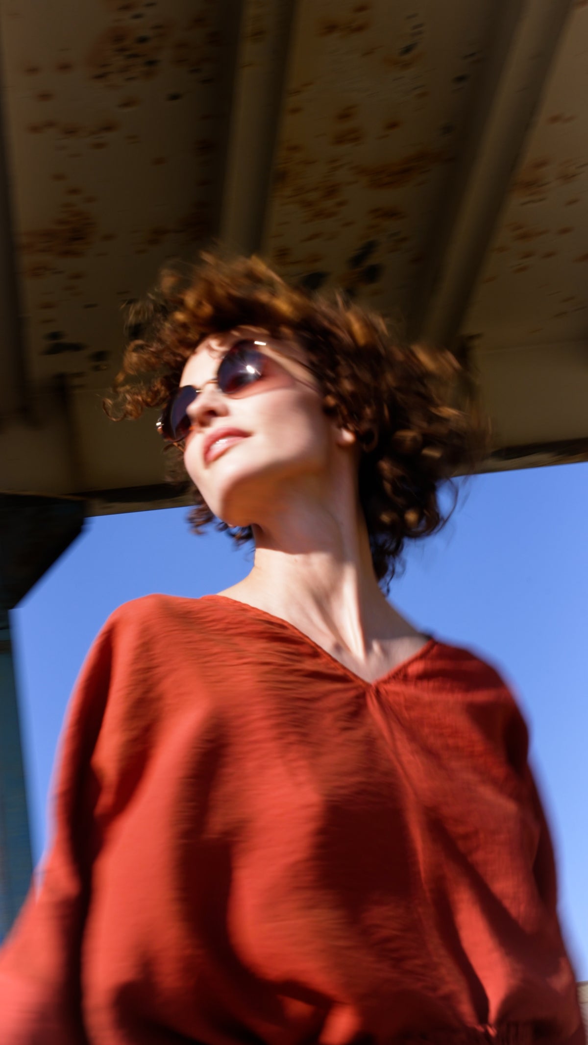 NOUS antwerp LUCIL TOP overdye picante