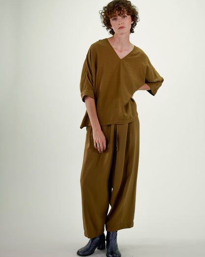 NOUS antwerp LUCIL TOP overdye tapenade