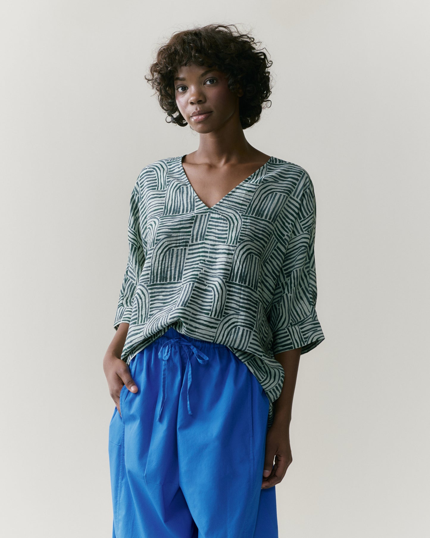 NOUS antwerp LUCIL maze BLOUSE maze sage