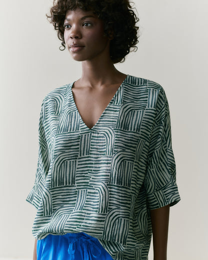 NOUS antwerp LUCIL maze BLOUSE maze sage