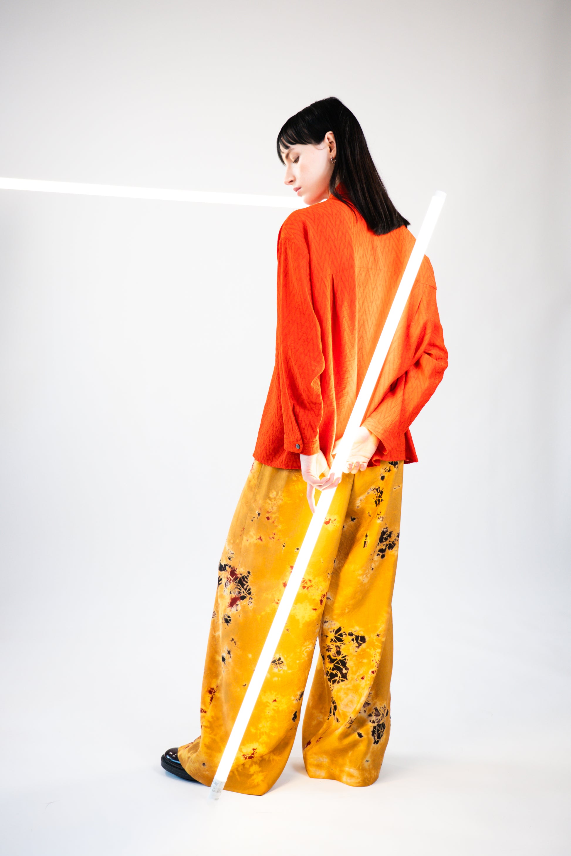 NOUS antwerp MEGHAN BLOUSE plain dye cherry tomato