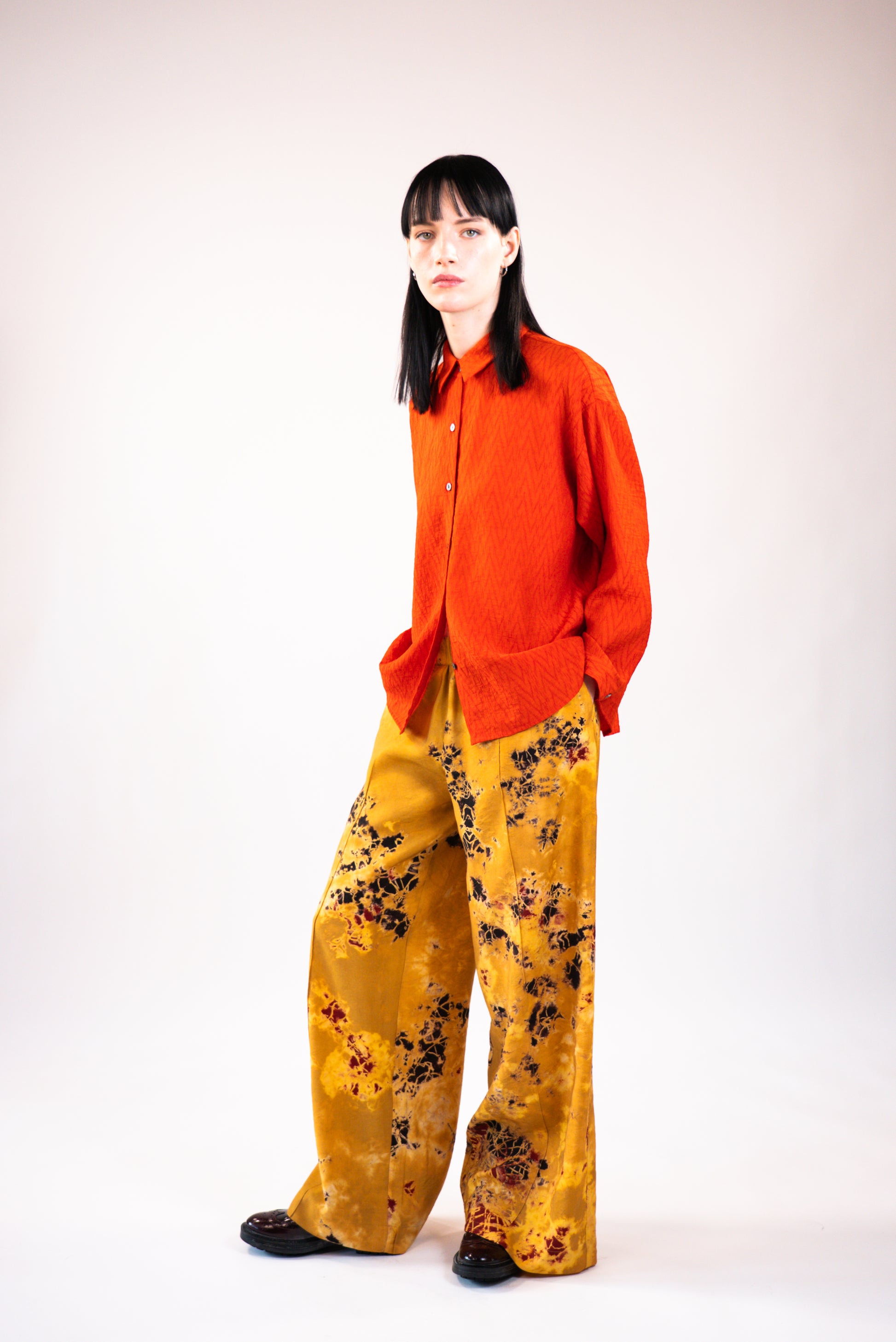 NOUS antwerp MEGHAN BLOUSE plain dye cherry tomato
