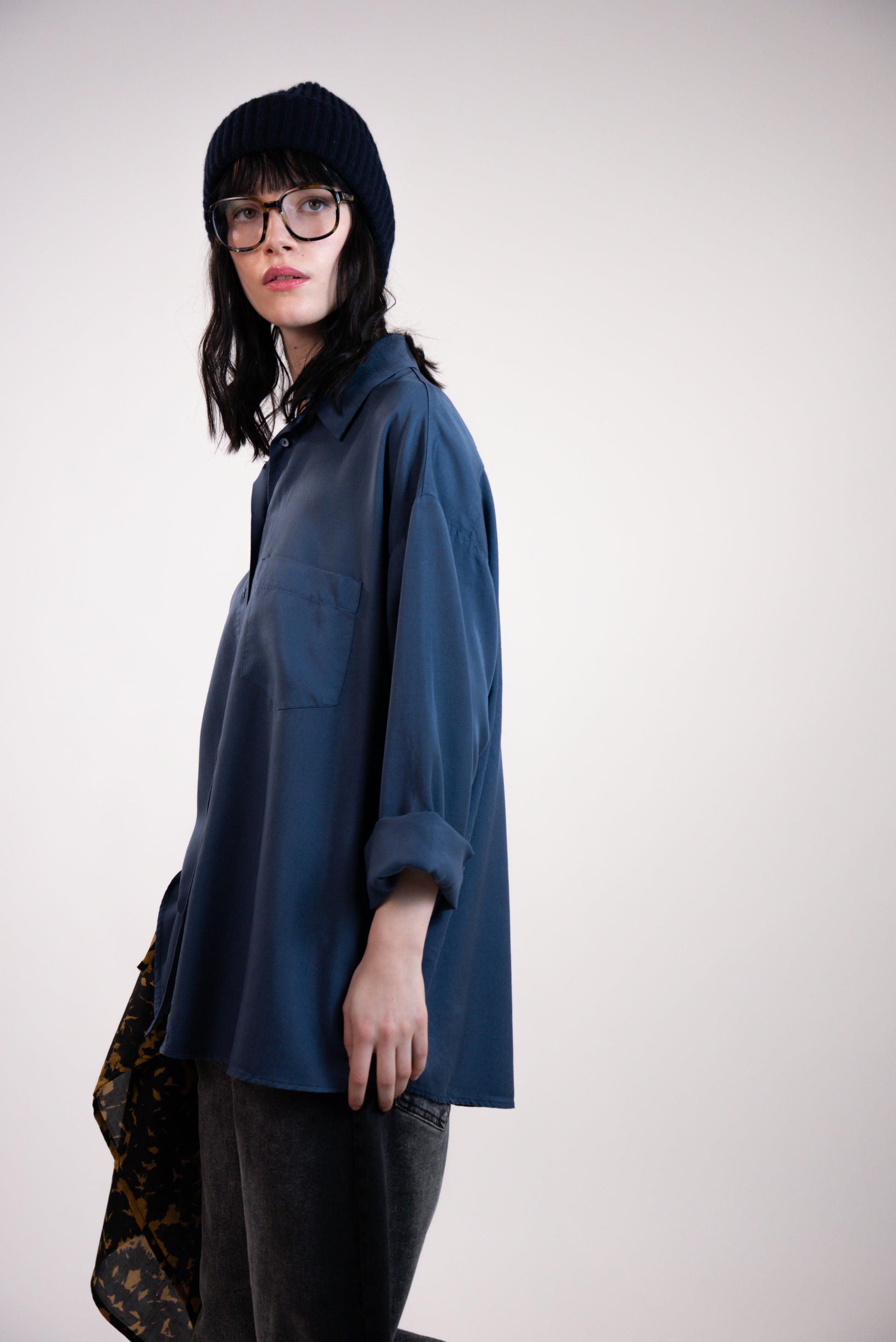 NOUS antwerp MELISSA SHIRT vintage overdye night