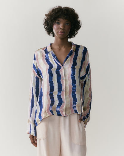 NOUS antwerp NANCI BLOUSE verticals sand