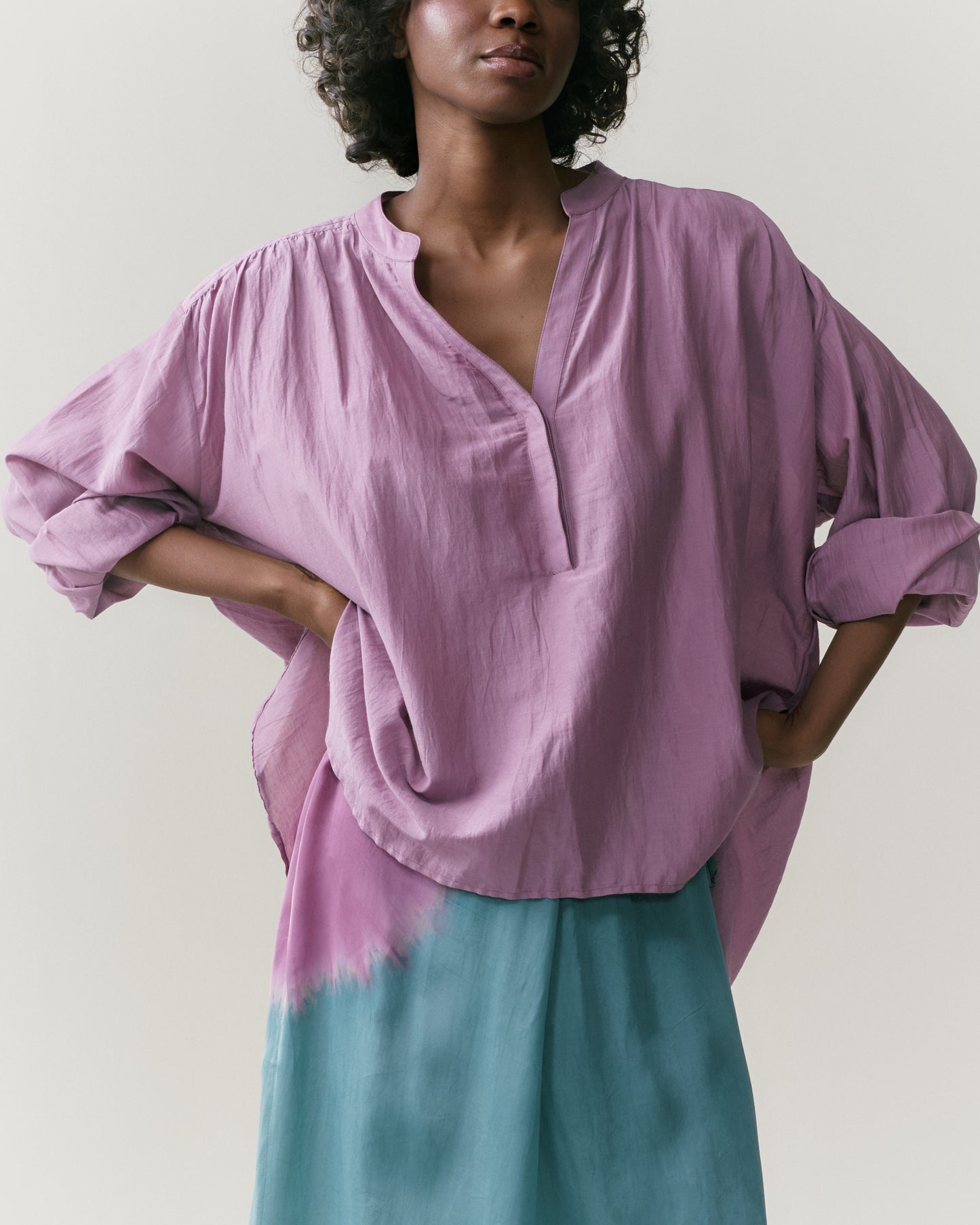 NOUS antwerp NEEMA BLOUSE overdye mauve