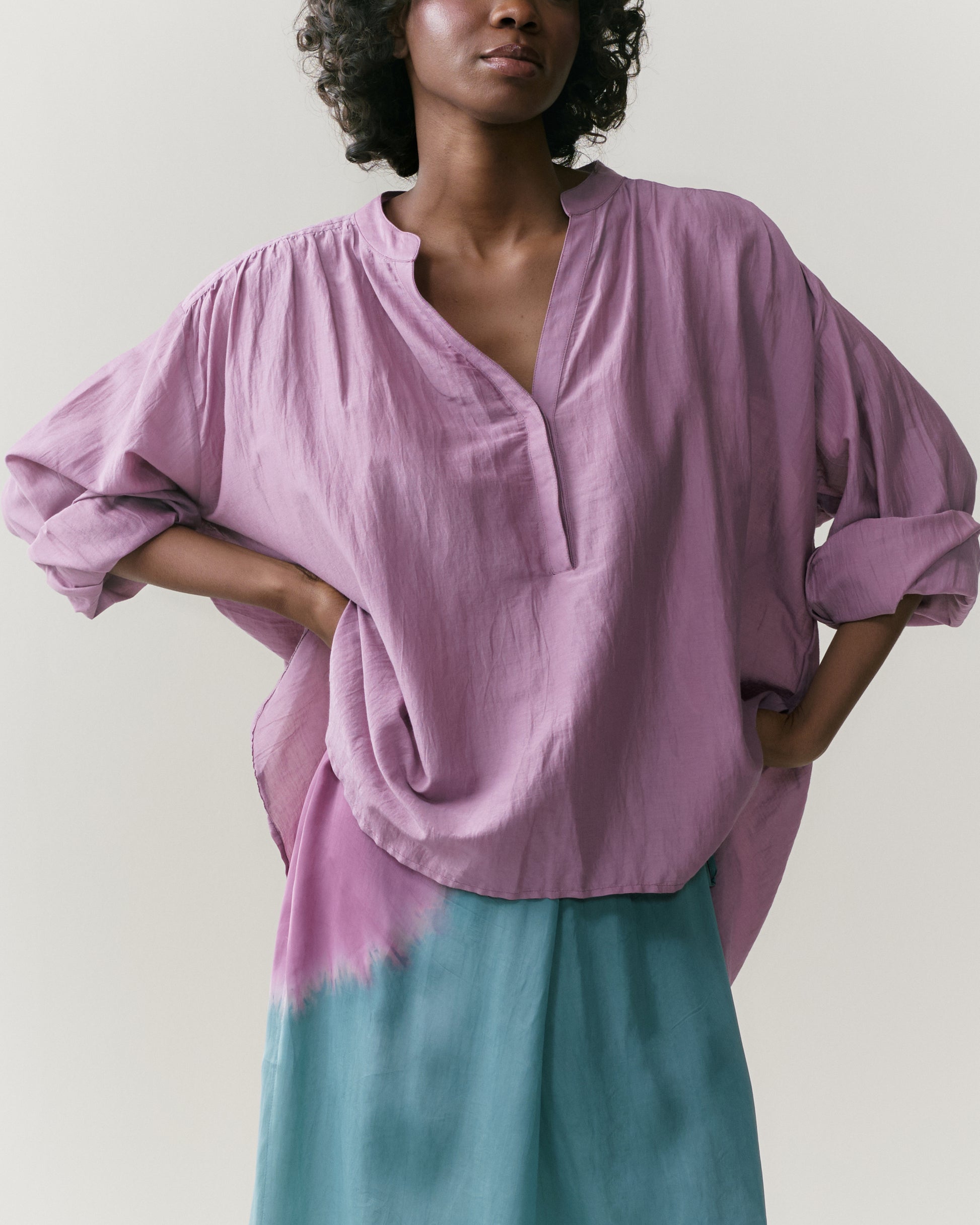 NOUS antwerp NEEMA BLOUSE overdye mauve