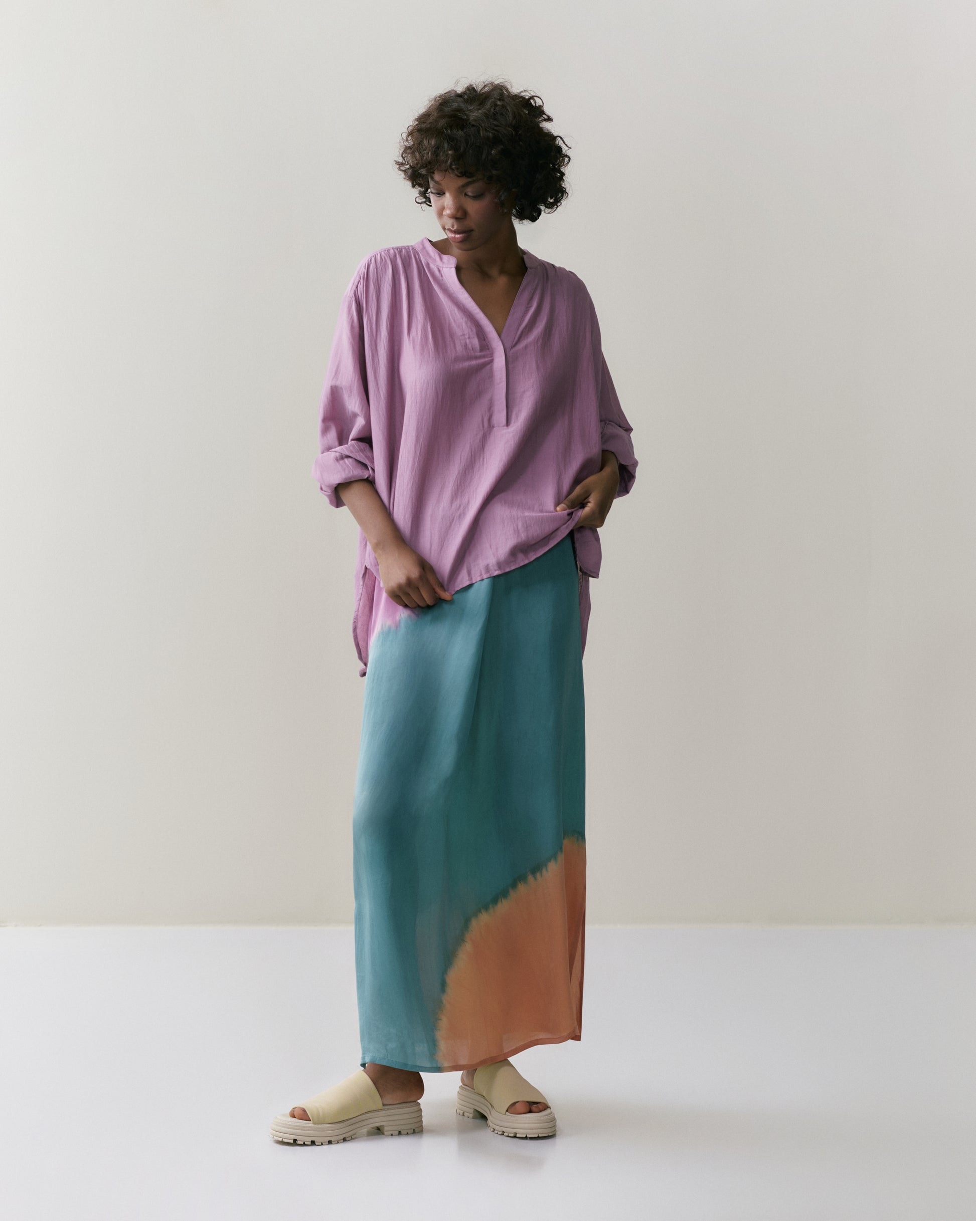 NOUS antwerp NEEMA BLOUSE overdye mauve