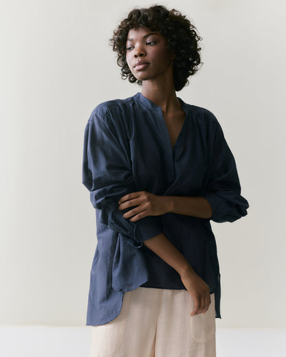 NOUS antwerp NEEMA BLOUSE overdye navy