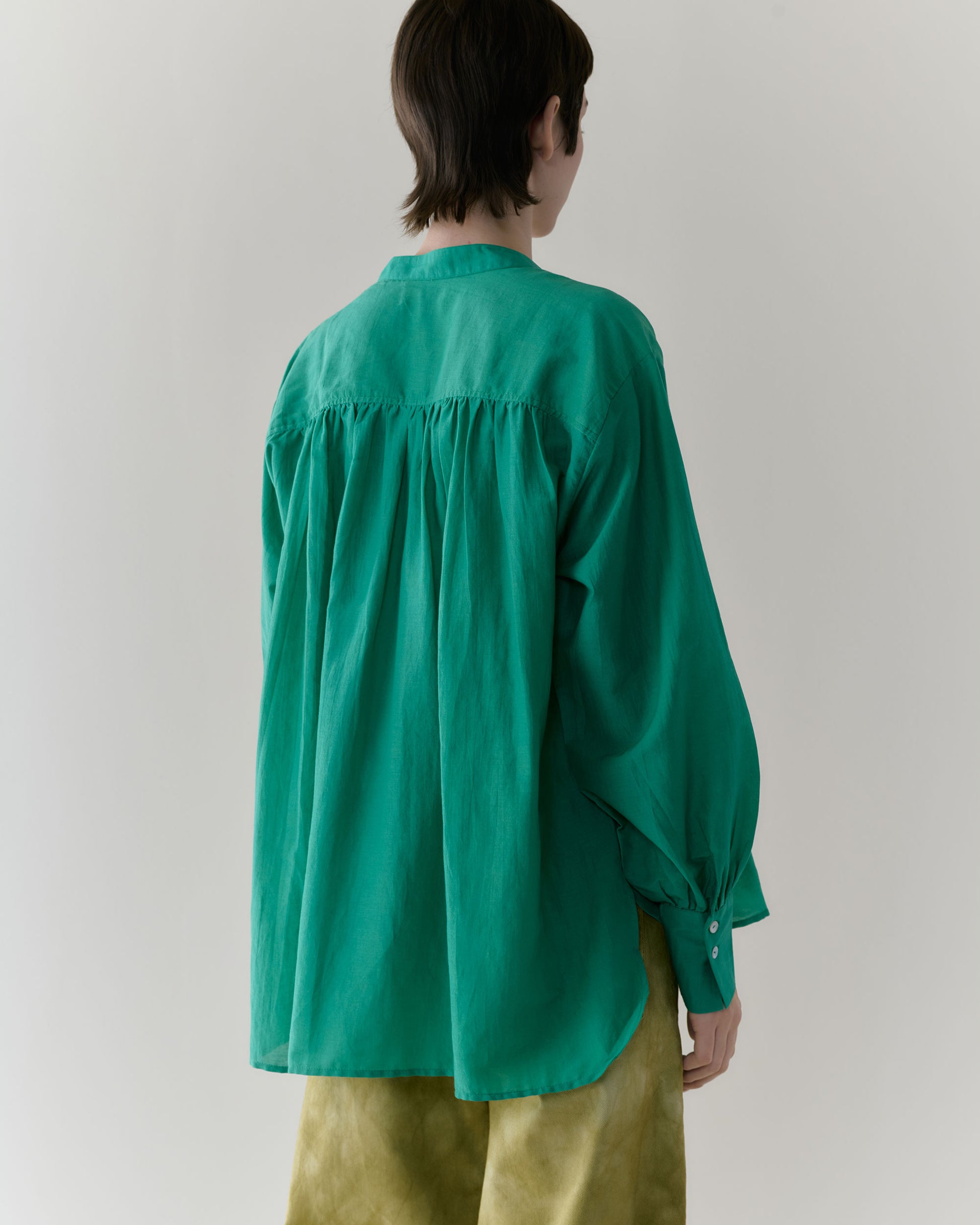 NOUS antwerp NEEMA BLOUSE overdye parakeet