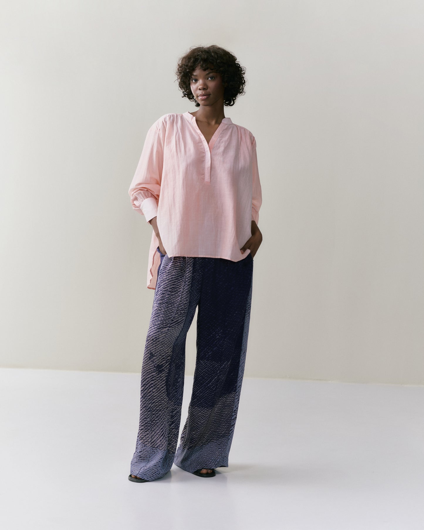 NOUS antwerp NEEMA printed BLOUSE clouds pink