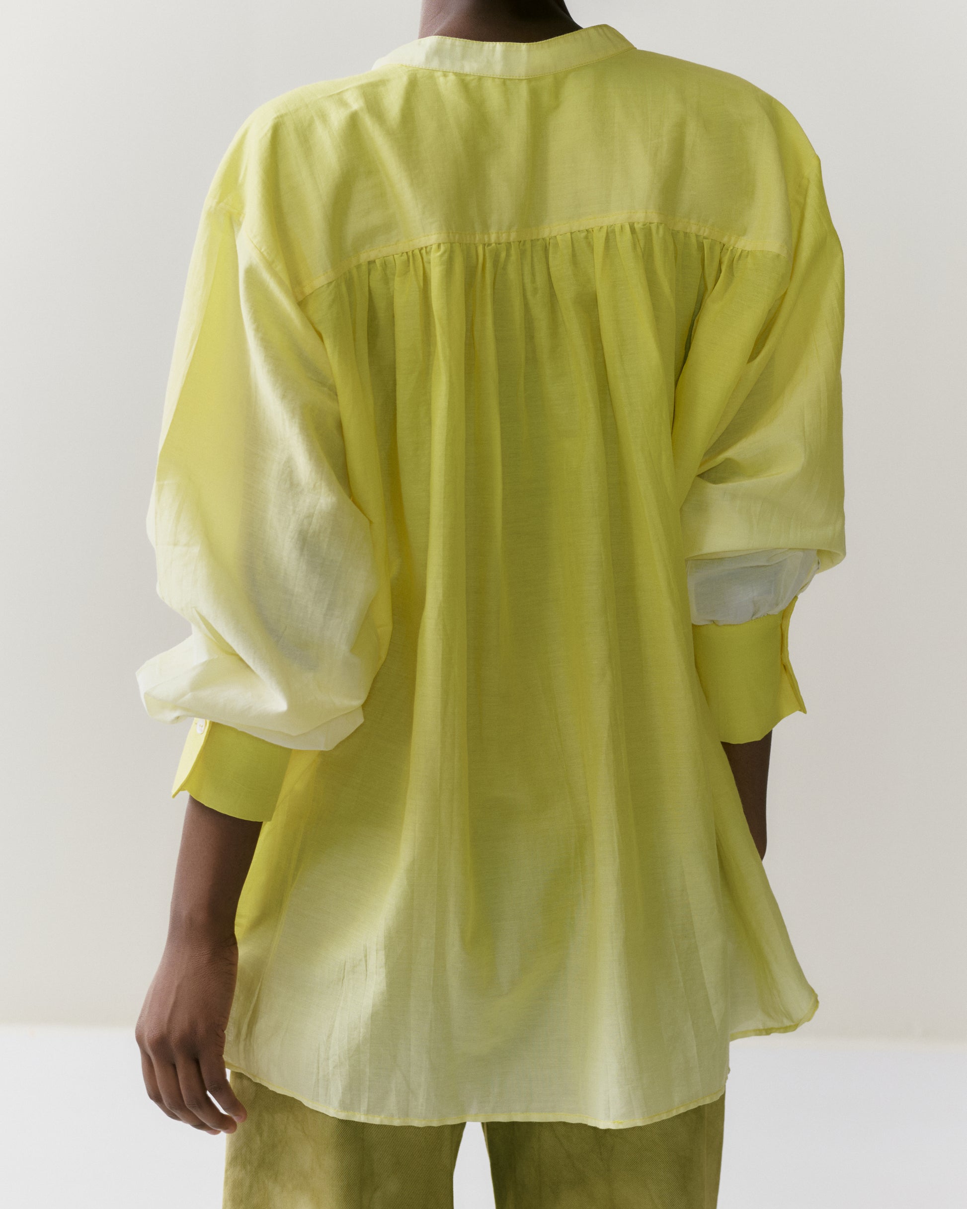 NOUS antwerp NEEMA printed BLOUSE ombre lemon