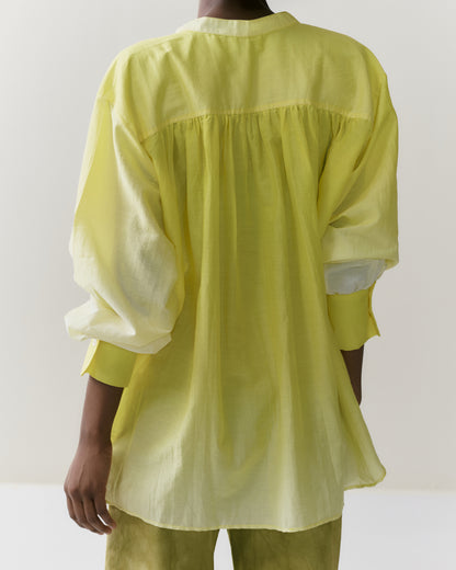 NOUS antwerp NEEMA printed BLOUSE ombre lemon