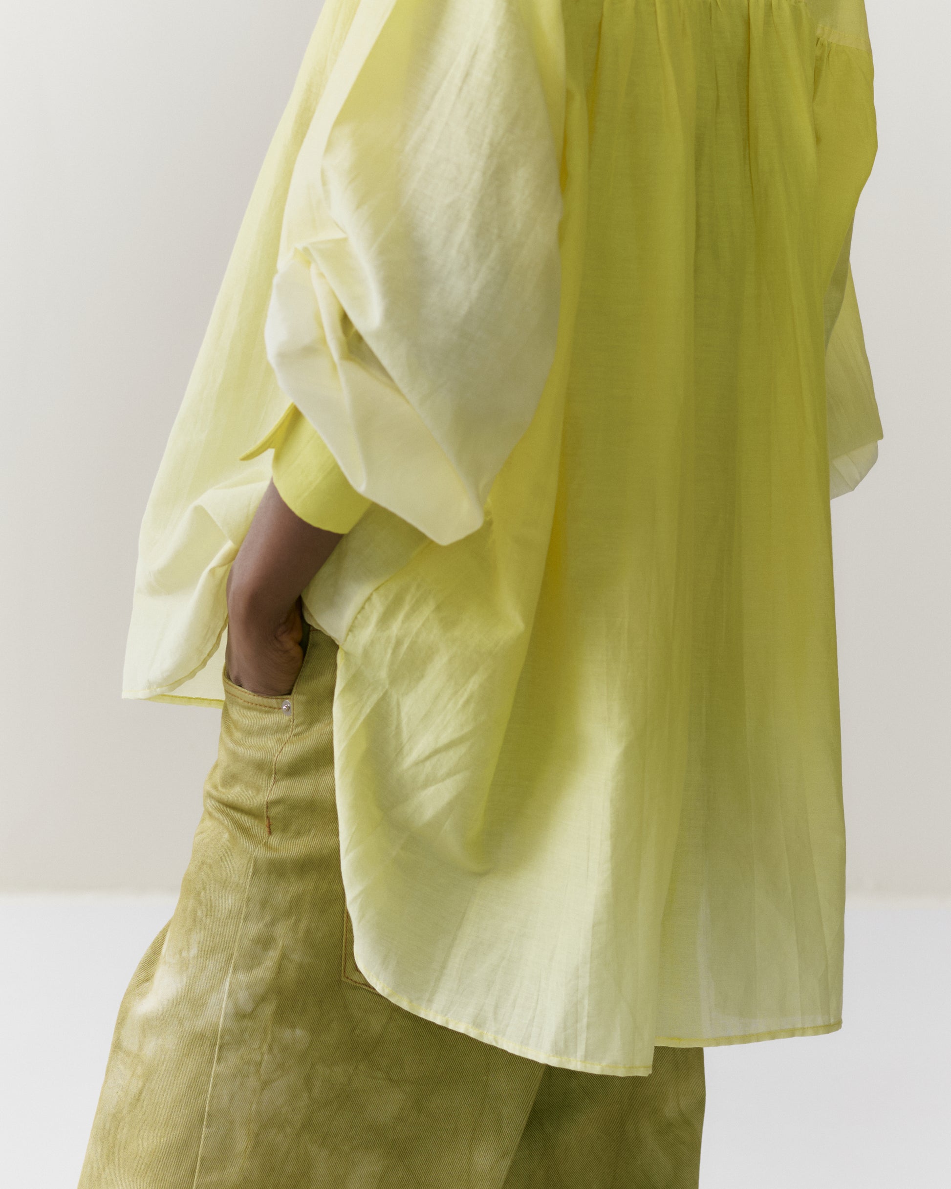 NOUS antwerp NEEMA printed BLOUSE ombre lemon
