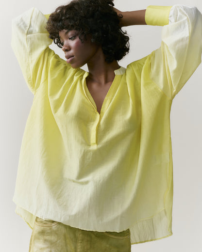 NOUS antwerp NEEMA printed BLOUSE ombre lemon