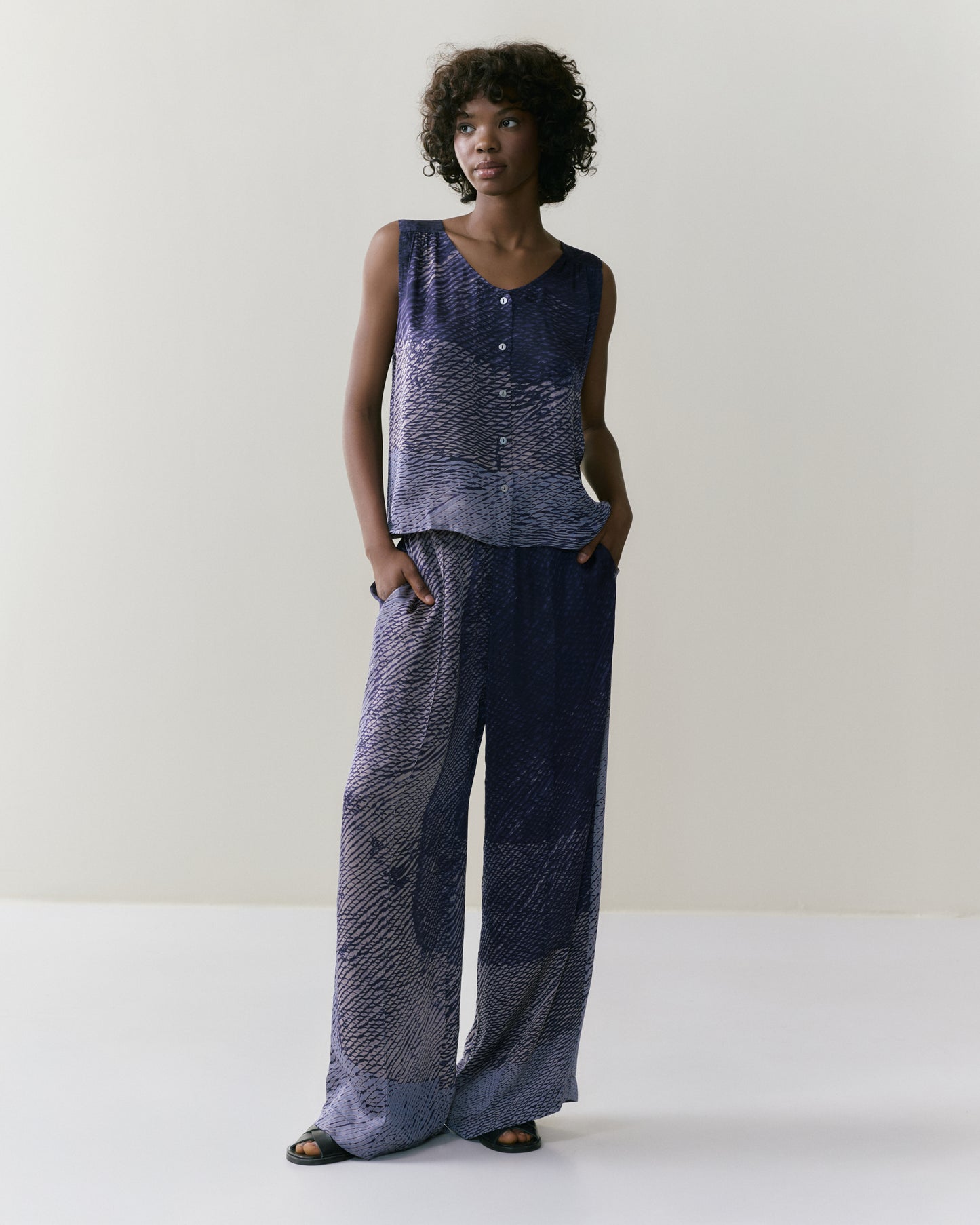 NOUS antwerp OLLIE PANTS twist navy