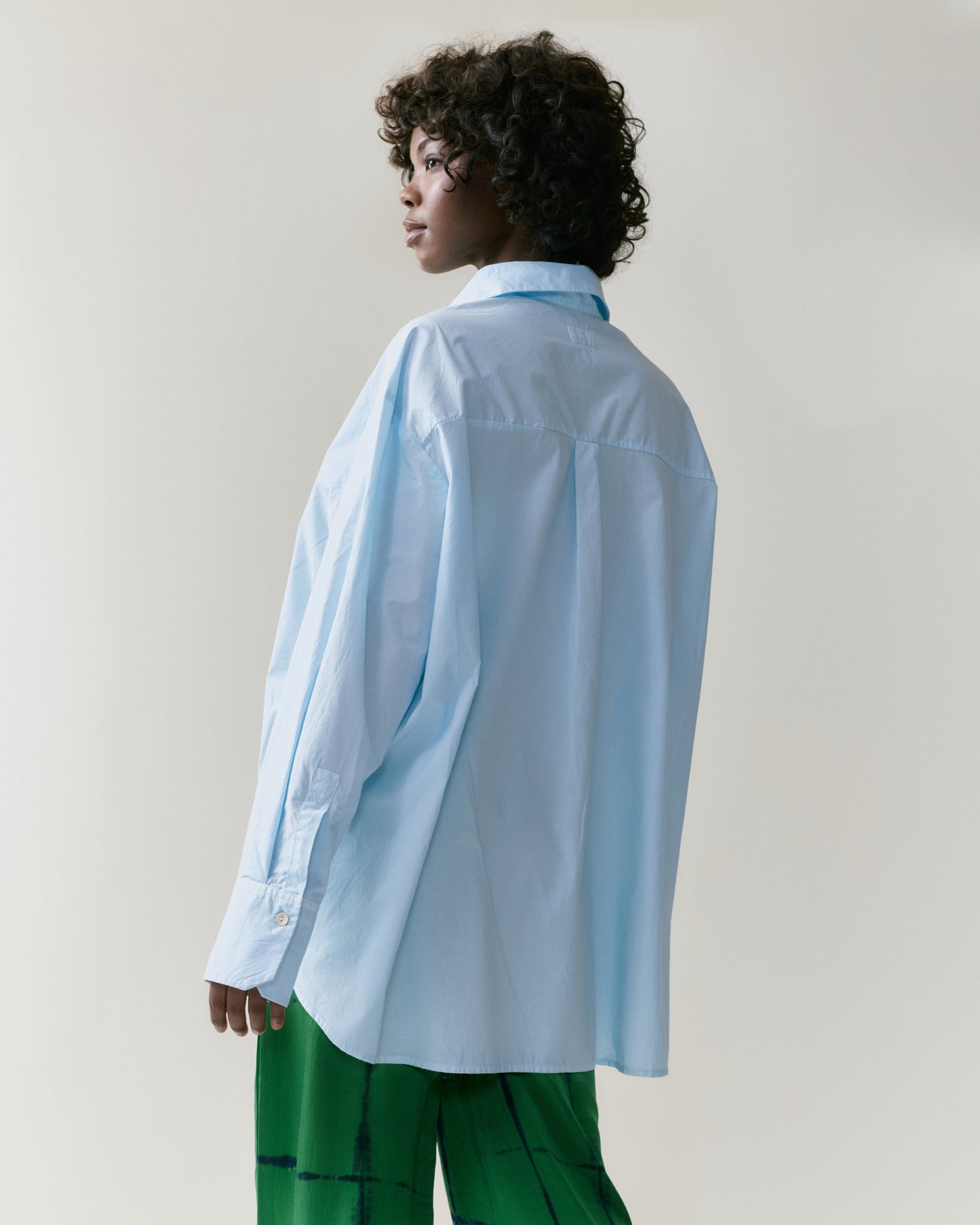 NOUS antwerp POLLY BLOUSE overdye aqua
