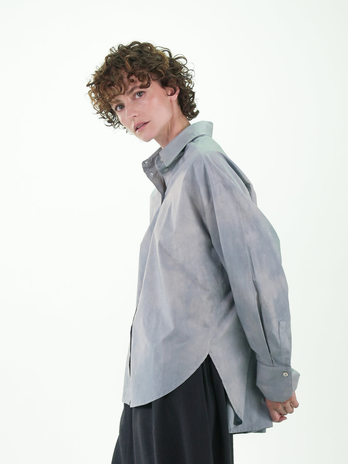 NOUS antwerp POLLY SHIRT clouds silver