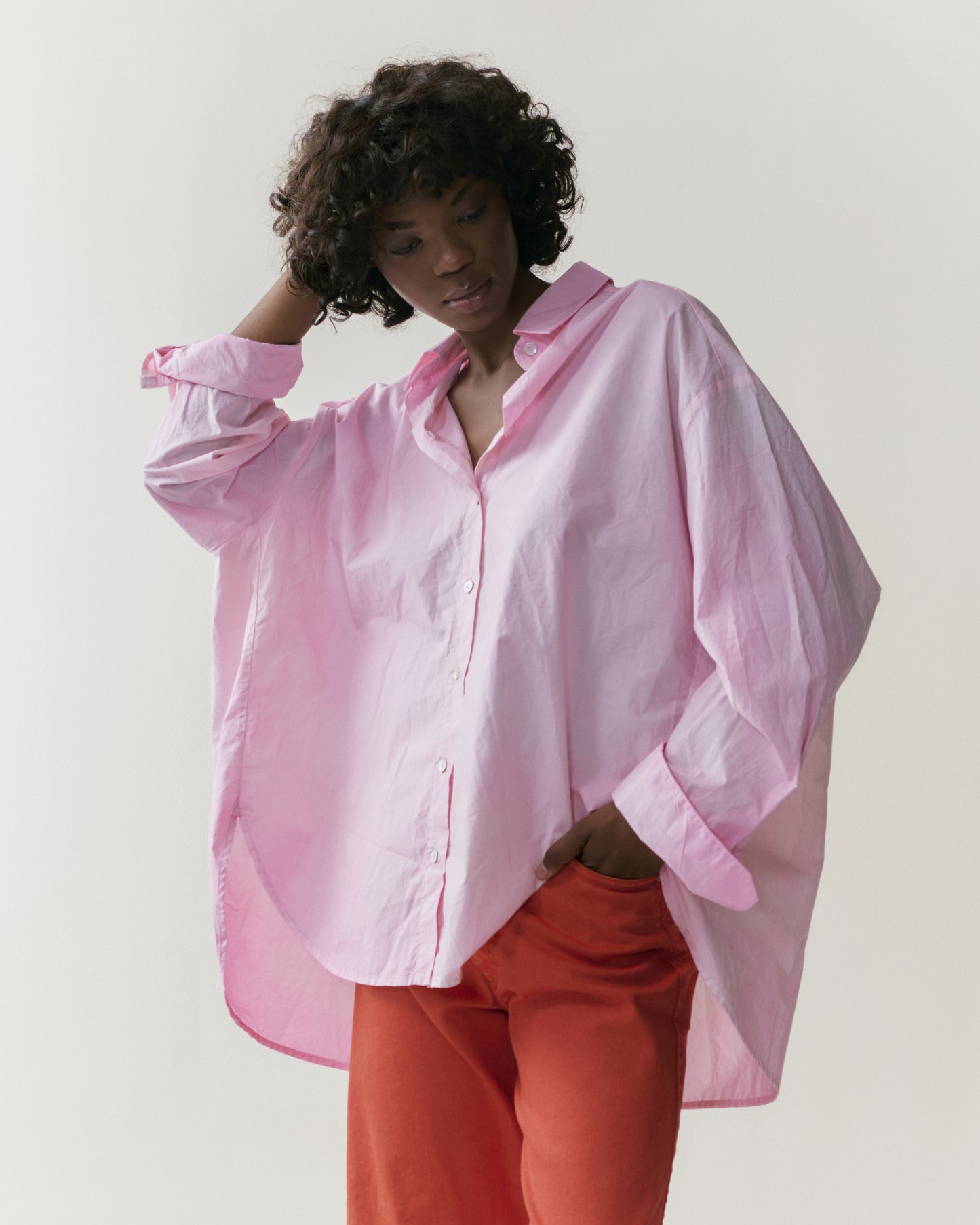 NOUS antwerp POLLY poplin SHIRT travel pink