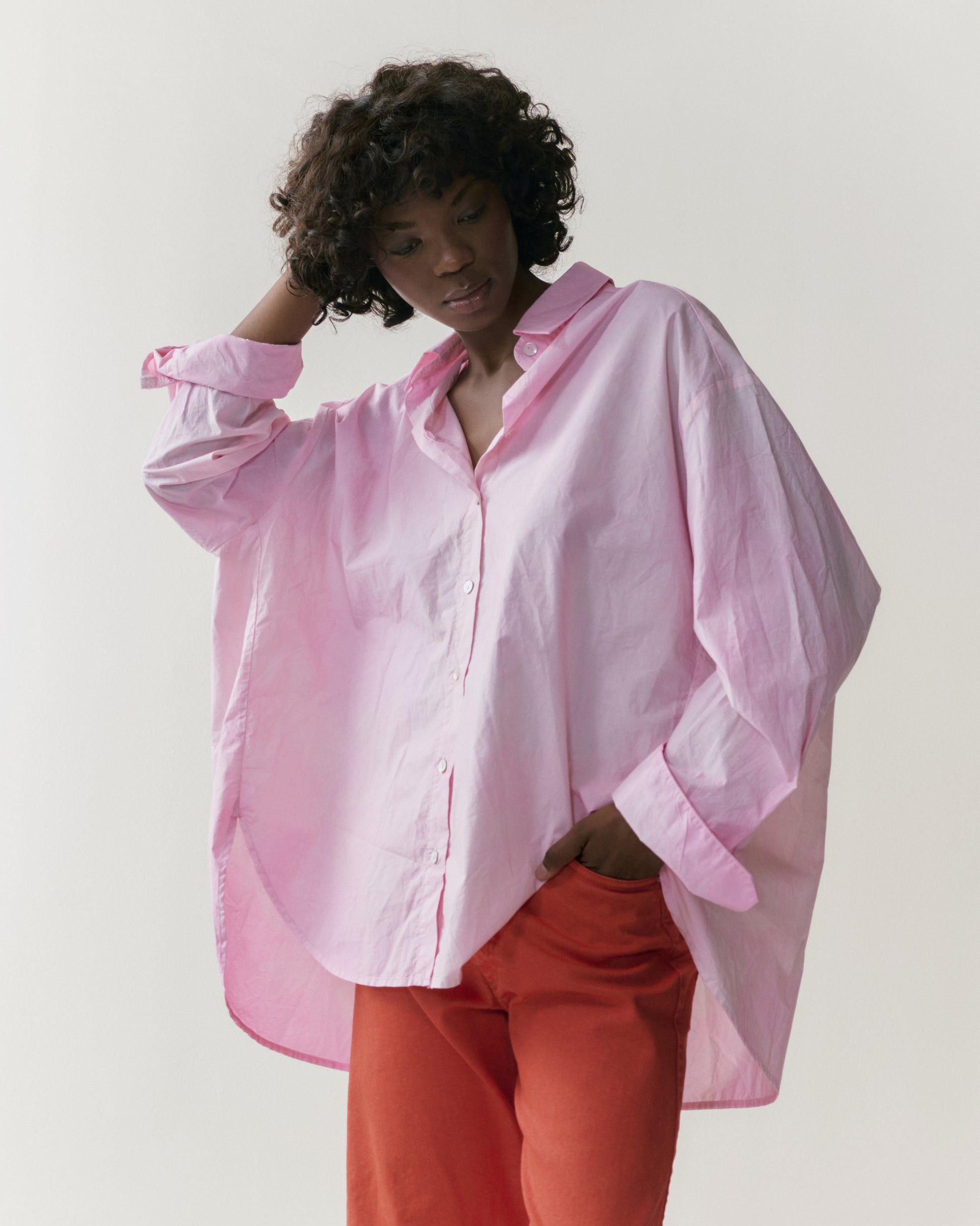 NOUS antwerp POLLY poplin SHIRT travel pink