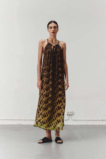 NOUS antwerp ROBIN DRESS spots khaki