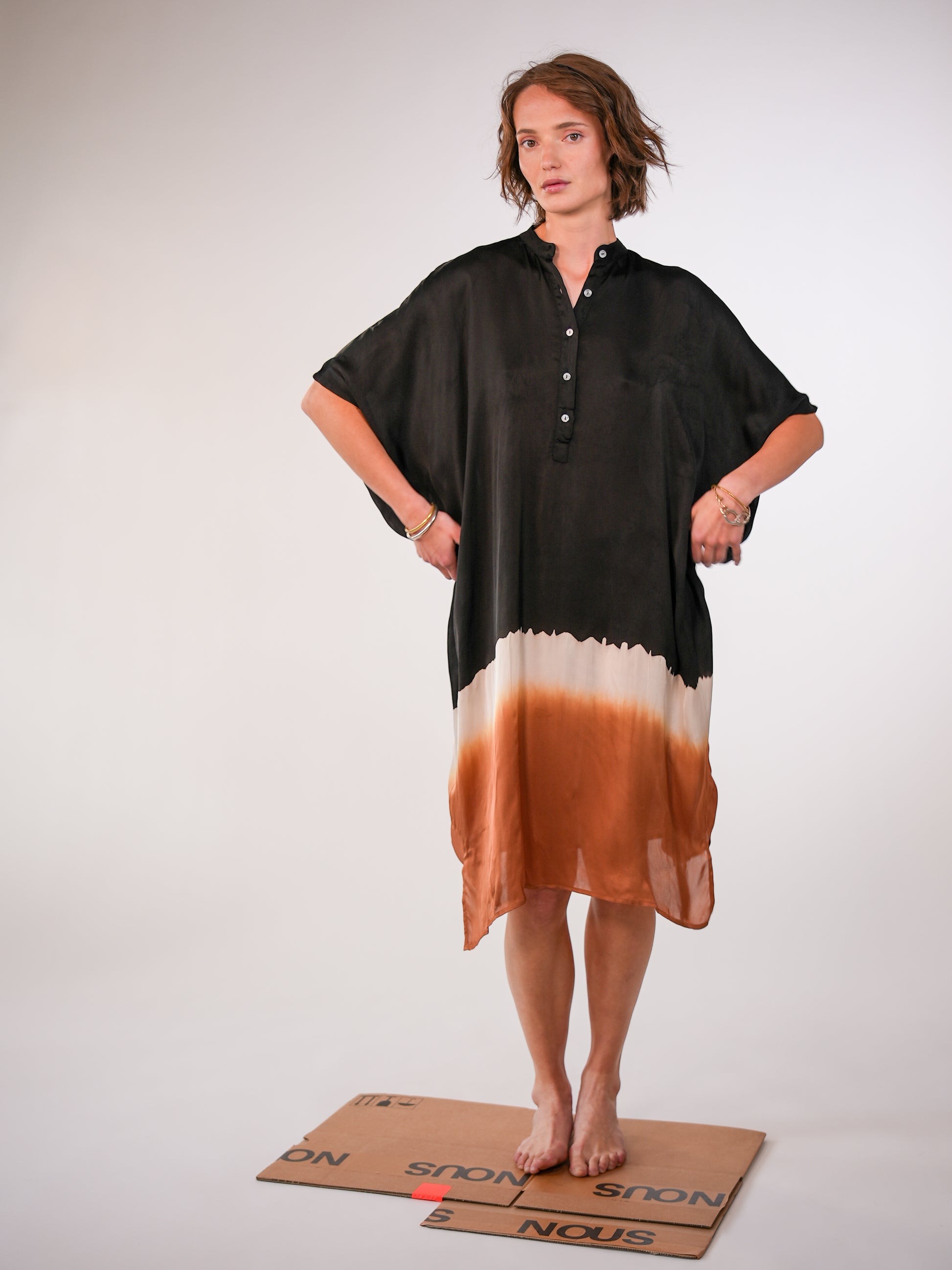 NOUS antwerp SAM KAFTAN sunset blackish