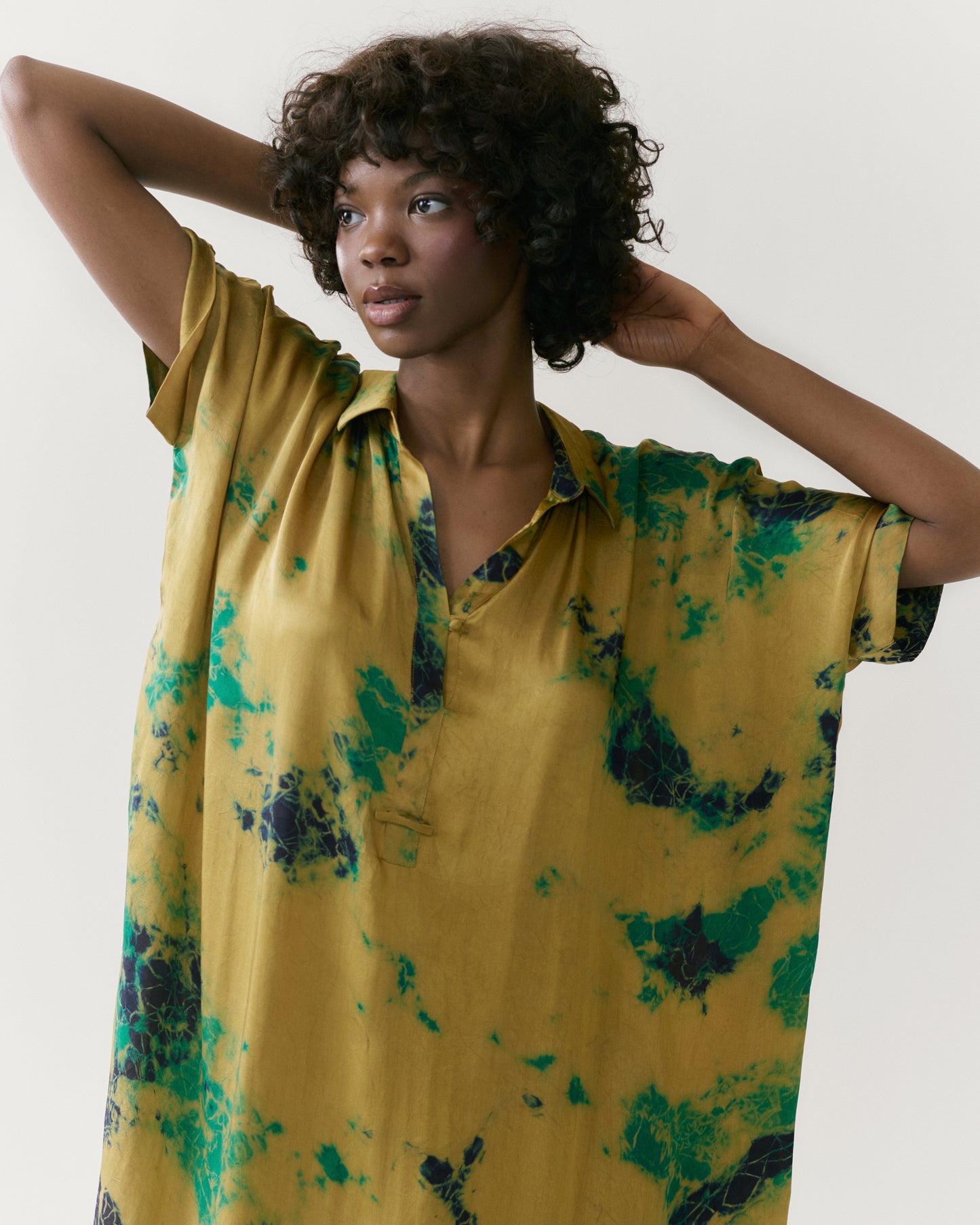 NOUS antwerp SANDY DRESS crumble gold