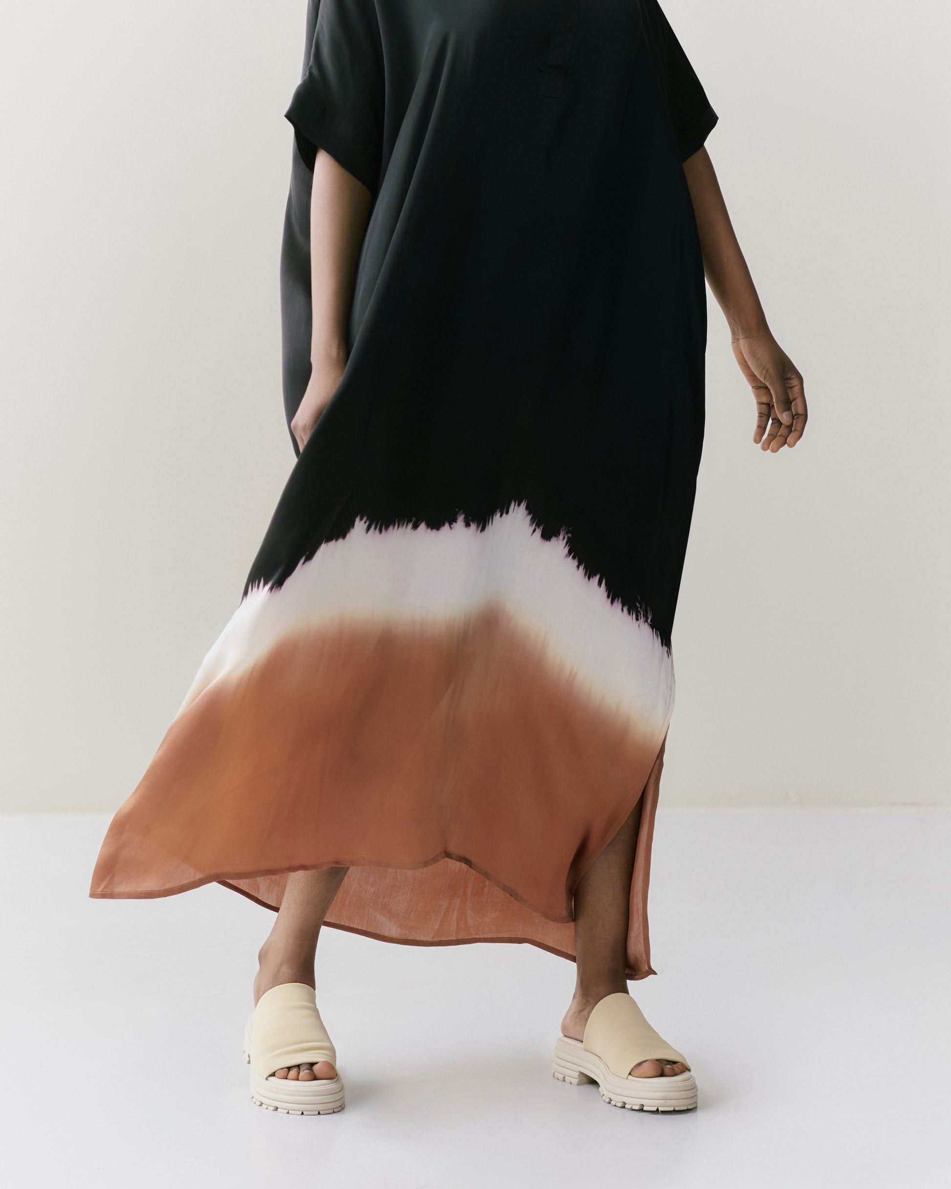 NOUS antwerp SANDY DRESS sunset blackish