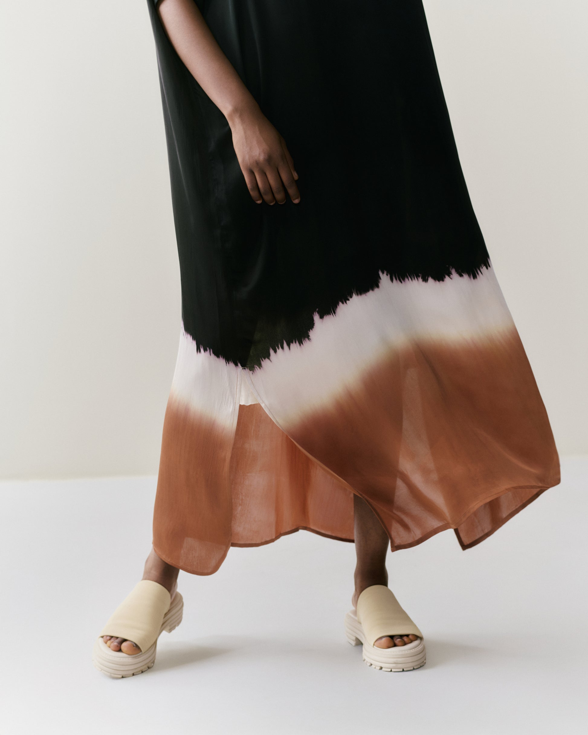 NOUS antwerp SANDY DRESS sunset blackish