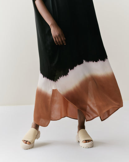 NOUS antwerp SANDY DRESS sunset blackish