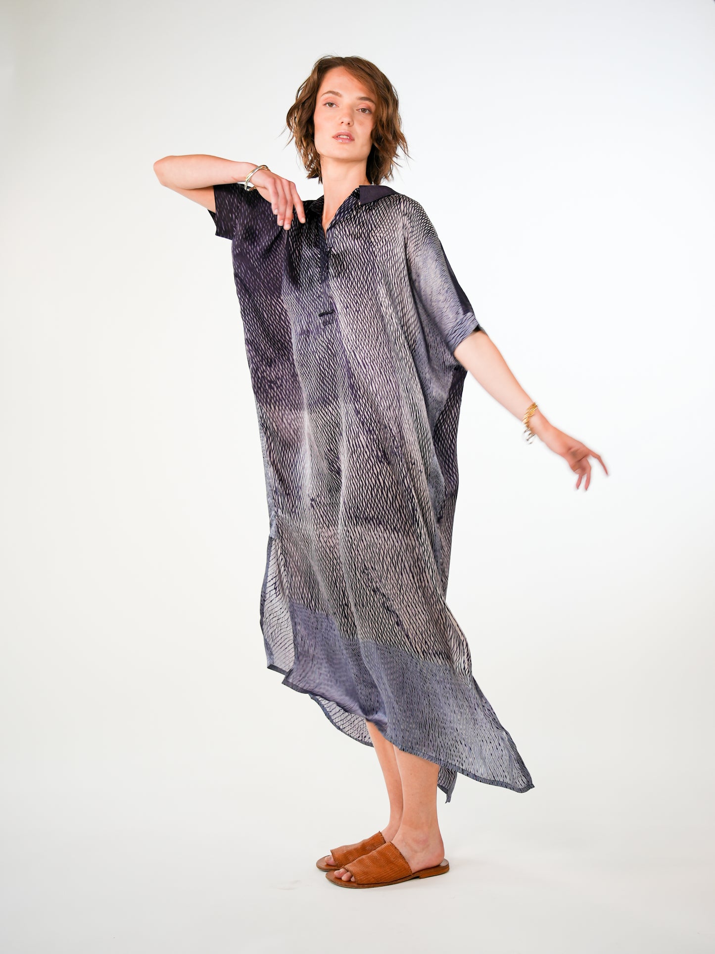NOUS antwerp SANDY DRESS twist navy