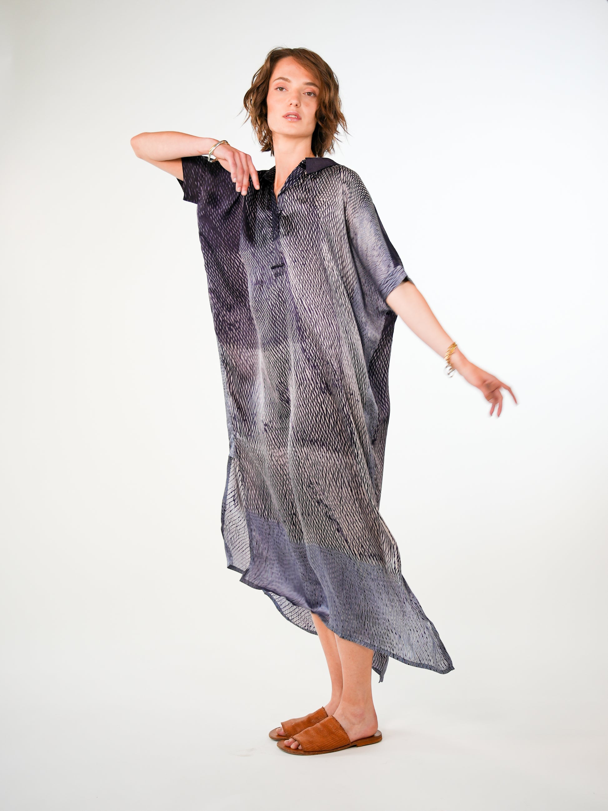 NOUS antwerp SANDY DRESS twist navy