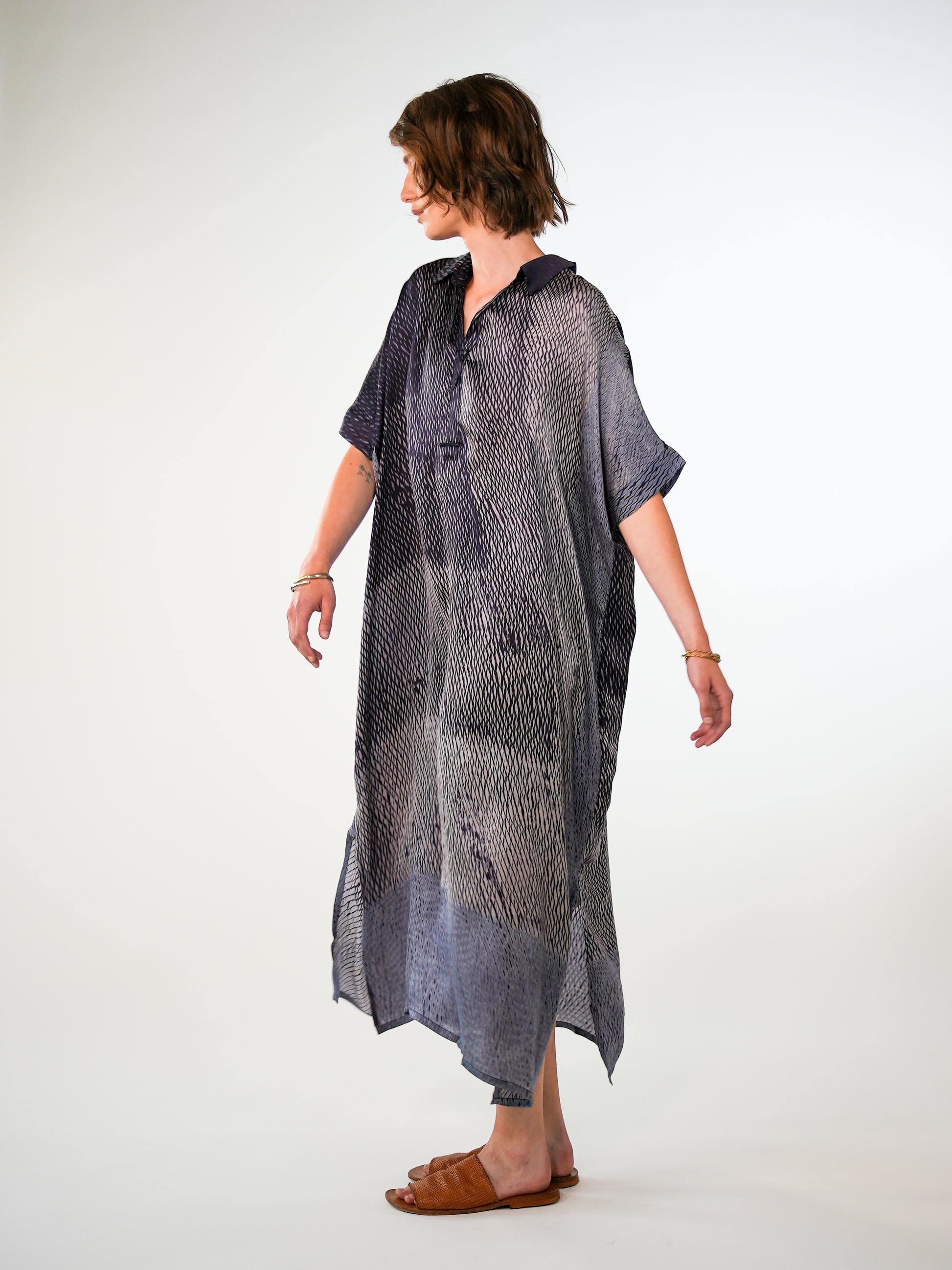 NOUS antwerp SANDY DRESS twist navy