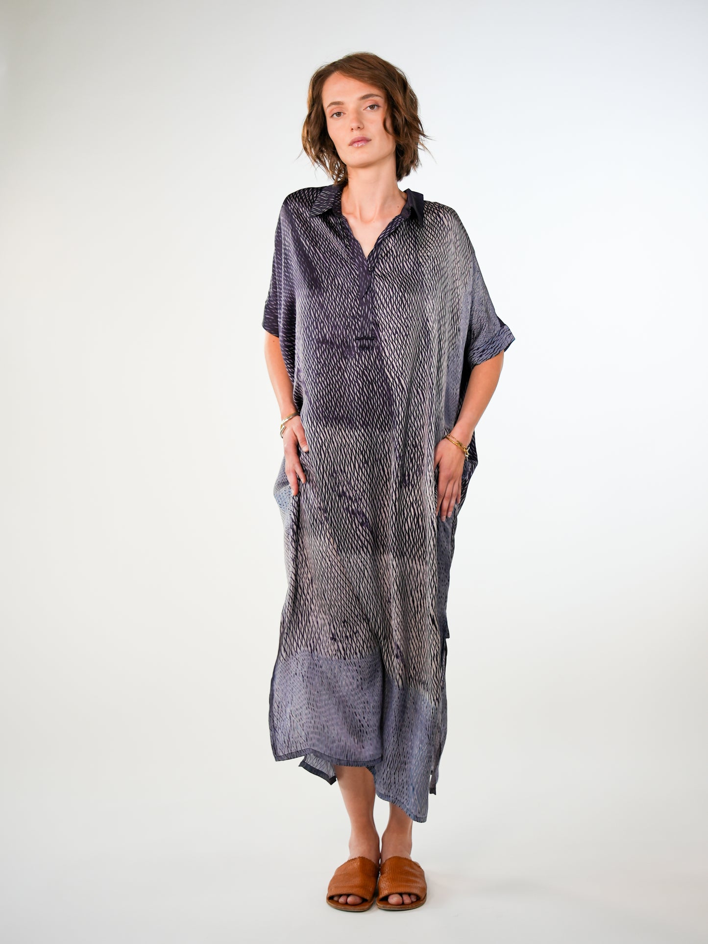 NOUS antwerp SANDY DRESS twist navy