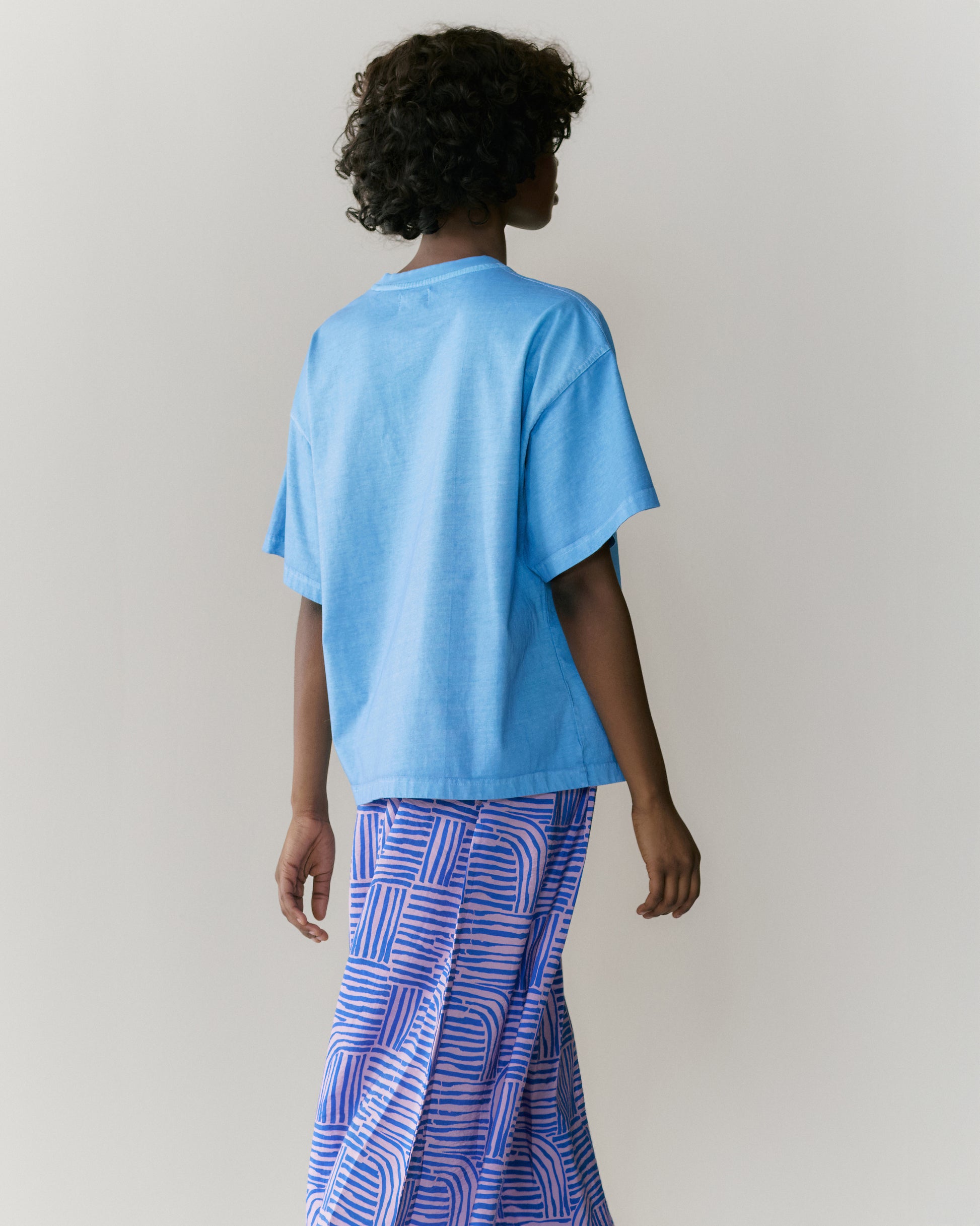 NOUS antwerp TERRY T-SHIRT overdye sky