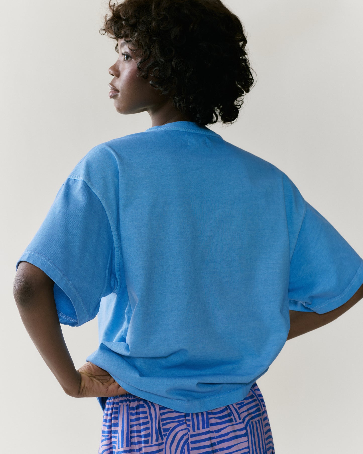 NOUS antwerp TERRY T-SHIRT overdye sky