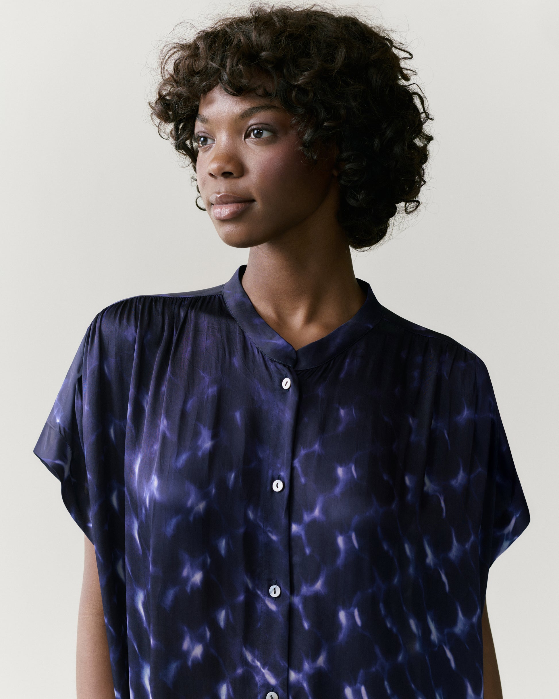 NOUS antwerp VALERY DRESS spots navy
