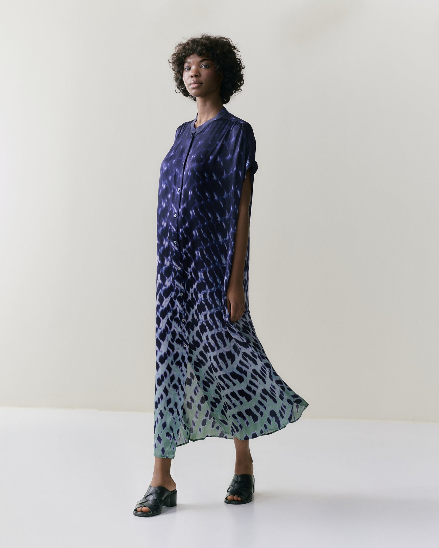 NOUS antwerp VALERY DRESS spots navy