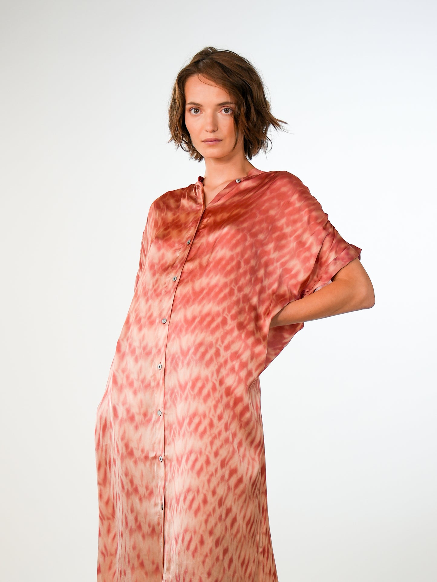 NOUS antwerp VALERY DRESS spots rouge