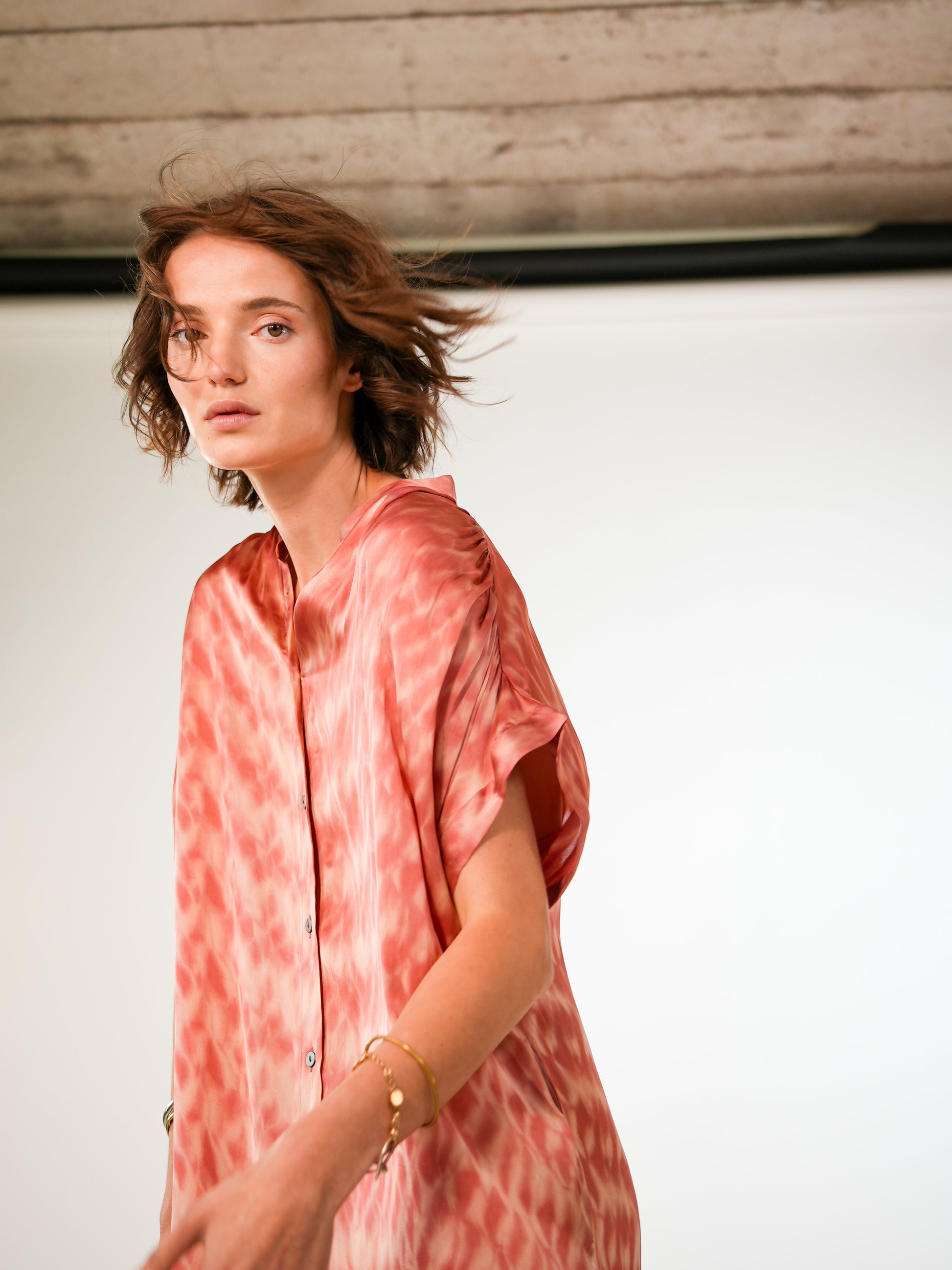 NOUS antwerp VALERY DRESS spots rouge