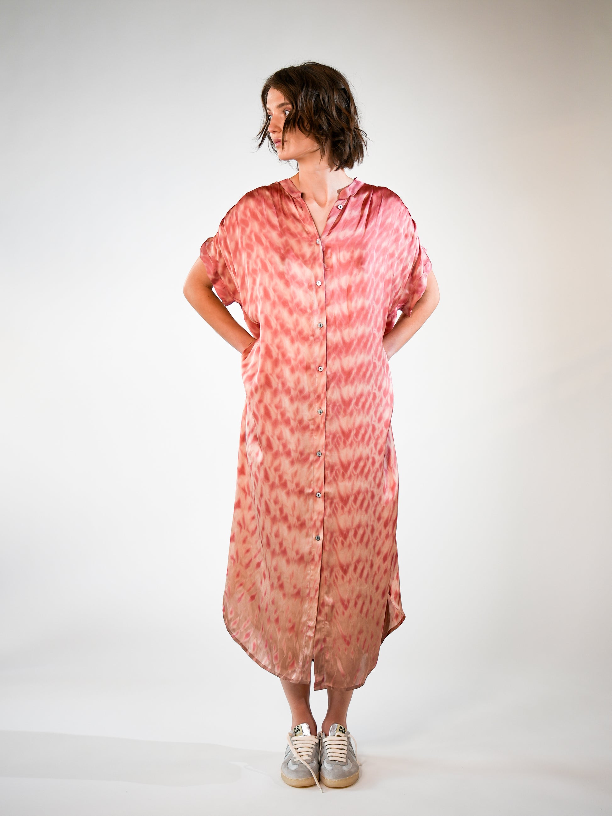 NOUS antwerp VALERY DRESS spots rouge